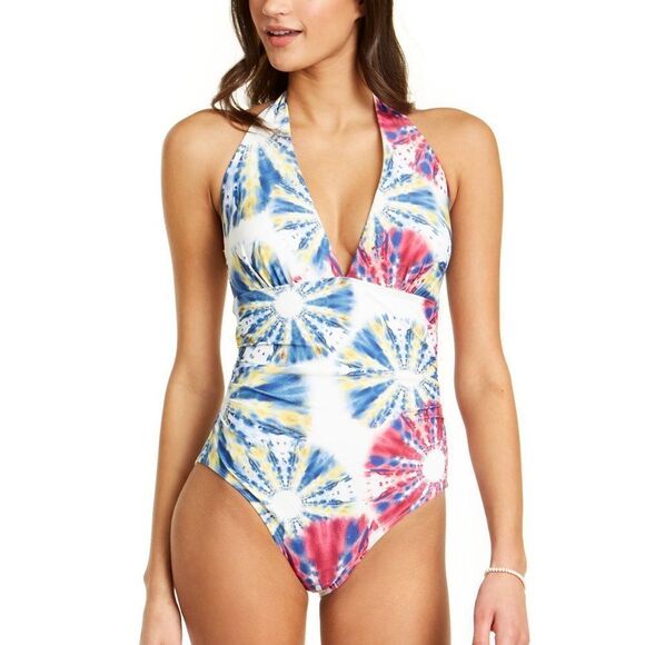 Tommy Hilfiger Tie-Dye Tummy Control One Piece - Picture 1 of 13